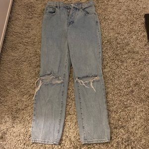 High Rise Straight Jeans